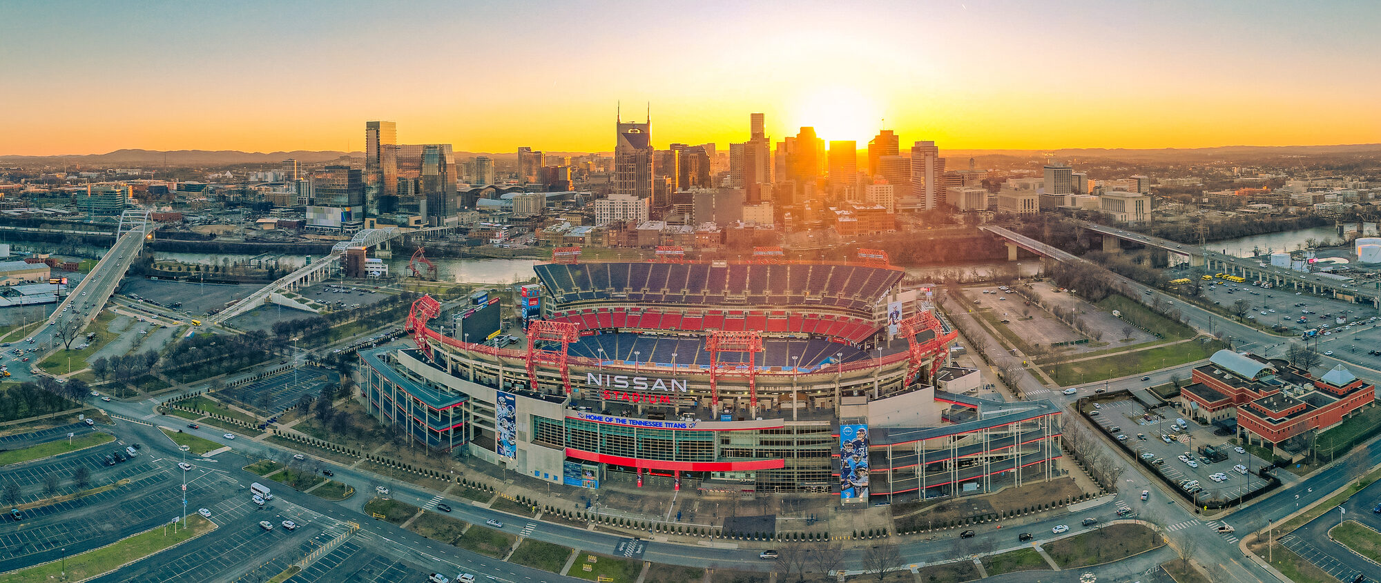 Aerial city photograph by Sage Smith